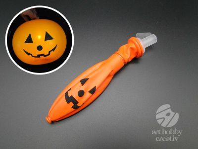 Balon Halloween Led - forma dovleac 28cm