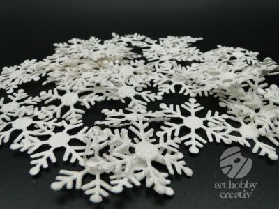 Fulgi de zapada stralucitori - 3cm set/50buc