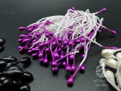 Stamine pentru flori artificiale - set/100buc