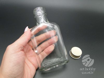 Sticla Flask cu capac metalic 100ml