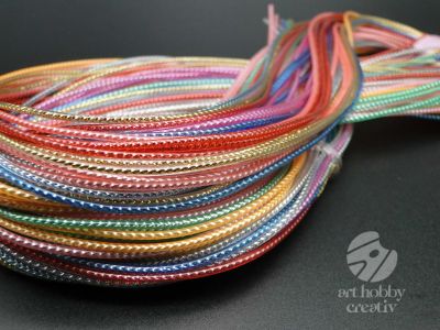 Fire impletit scoubidou color - 1m - set/50buc