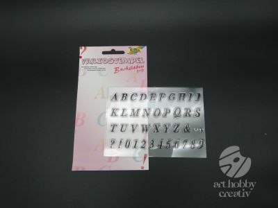 Stampile silicon litere si cifre set/41buc