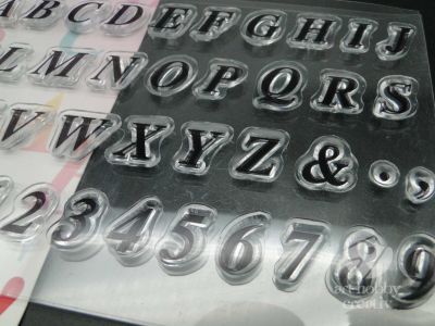 Stampile silicon litere si cifre set/41buc