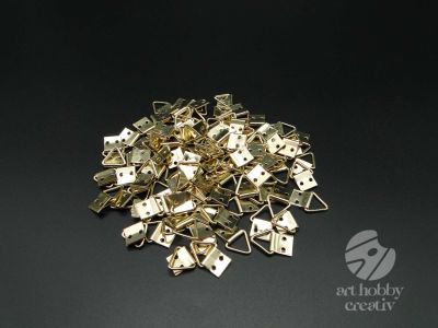 Agatator triunghiular - auriu 8mm set/100buc