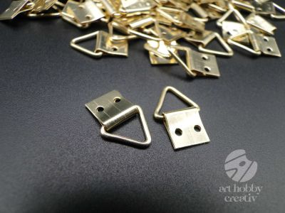 Agatator triunghiular - auriu 8mm set/100buc
