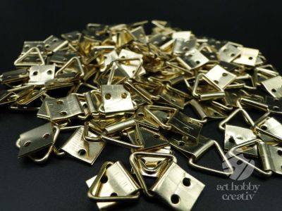Agatator triunghiular - auriu 8mm set/100buc