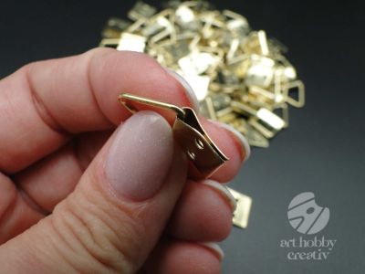 Agatator triunghiular - auriu 10mm set/100buc