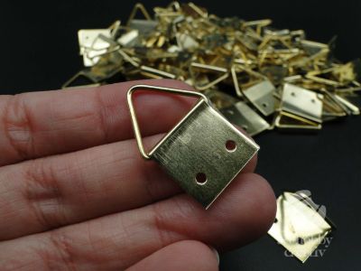 Agatator triunghiular - auriu 16mm set/100buc