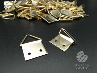 Agatator triunghiular - auriu 16mm set/100buc