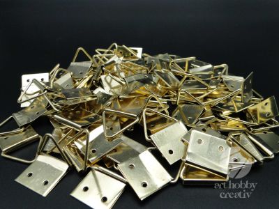 Agatator triunghiular - auriu 16mm set/100buc