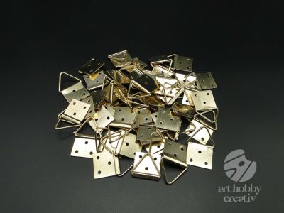 Agatator triunghiular - auriu 24mm set/50buc