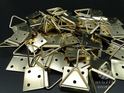 Agatator triunghiular - auriu 24mm set/50buc