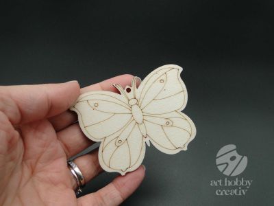 Figurina lemn - fluturas 8cm