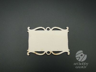 Tablita stilizata din lemn - 8cm