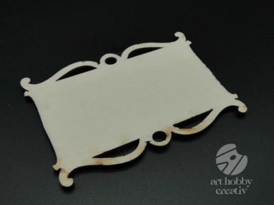 Tablita stilizata din lemn - 8cm