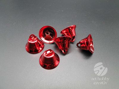 Clopotel rosu 2cm - set/6buc