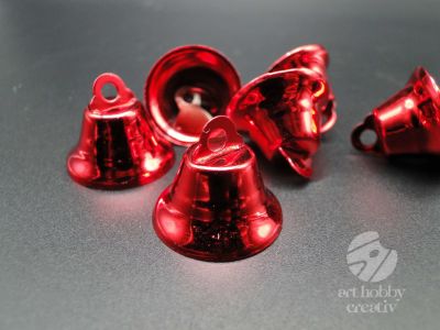 Clopotel rosu 2cm - set/6buc