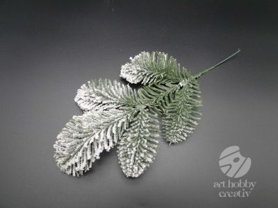 Crenguta decor cu zapada artificiala - 25cm