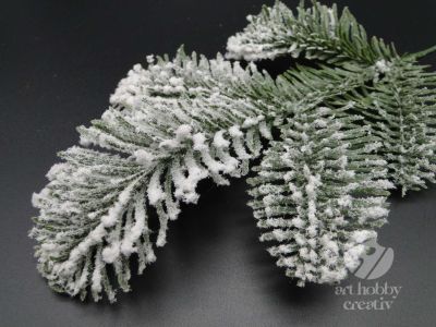 Crenguta decor cu zapada artificiala - 25cm