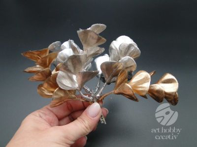 Crenguta decor metalic 12cm