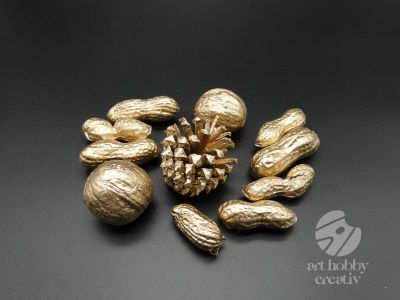 Decor mixt fructe uscate - auriu