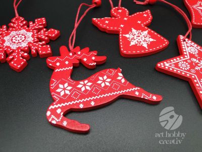 Ornament de craciun - 6cm set/5buc