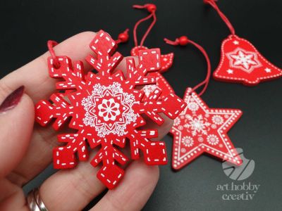 Ornament de craciun - 6cm set/5buc