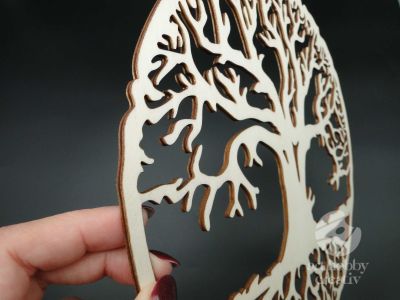 Ornament din lemn - Copacul Vietii - Ø25cm