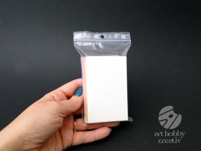 Cartonase simple pentru martisor - nuante pastel - set/50buc