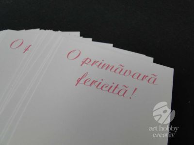 Cartonase pentru martisor - model 2 - set/50buc
