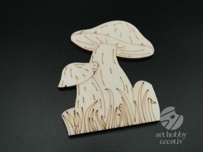 Figurina lemn - ciuperci 9cm