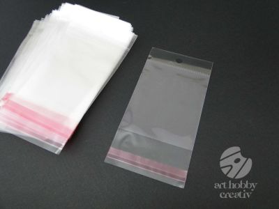 Pungulite plastic transparente 7x8,5cm set/100buc