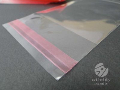 Pungulite plastic transparente 7x8,5cm set/100buc