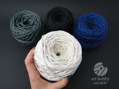 Sfoara bumbac macrame - 4mm/55m