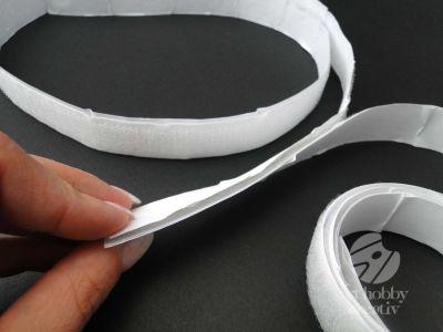 Banda arici autadeziva - alb - 1m x 20mm