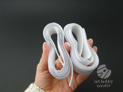 Banda arici autadeziva - alb - 1m x 20mm