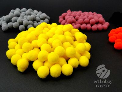 Pompoane colorate Ø1cm set/120buc