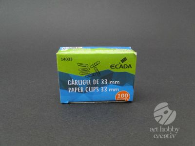 Agrafe zincate pentru hartie 33mm set/100buc