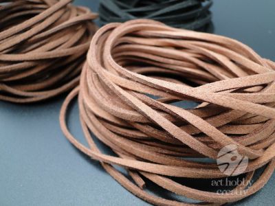 Snur din piele sintetica dif. nuante 3mm/5m