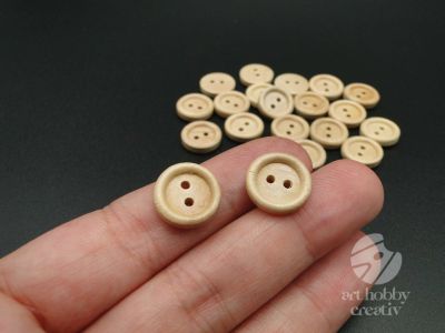 Nasturi lemn 1,3cm - set/20buc