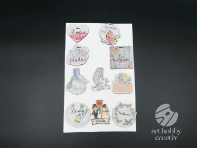Etichete cu mesaj set/10buc
