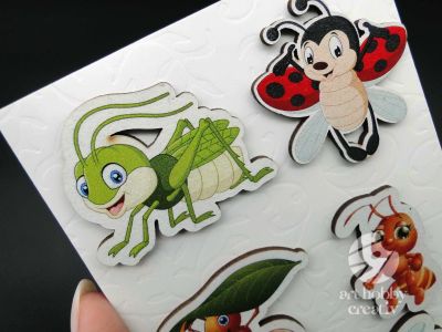 Figurine lemn - insecte set/5buc