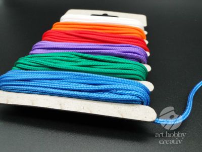 Snur sintetic color 1,5mm set/6 nuante