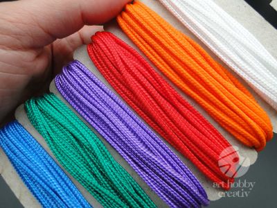 Snur sintetic color 1,5mm set/6 nuante