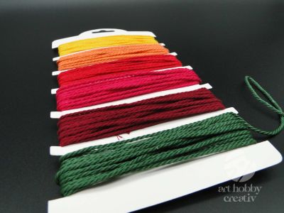 Sfoara bumbac color - Nuante de toamna set/6nuante