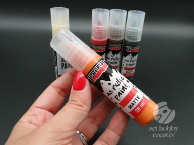 Vopsea acrilica mat Pentart 20ml - Nuante de toamna set/5buc