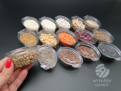  Colectie de Seminte Naturale pentru Proiecte DIY si Scoala 300gr.