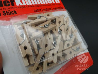 Cleme lemn natur 2,5cm set/25buc