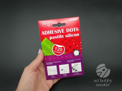Buline dublu adezive din silicon set/120buc