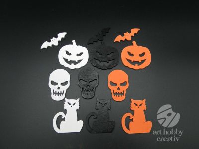 Forme Halloween din lemn - set/12buc